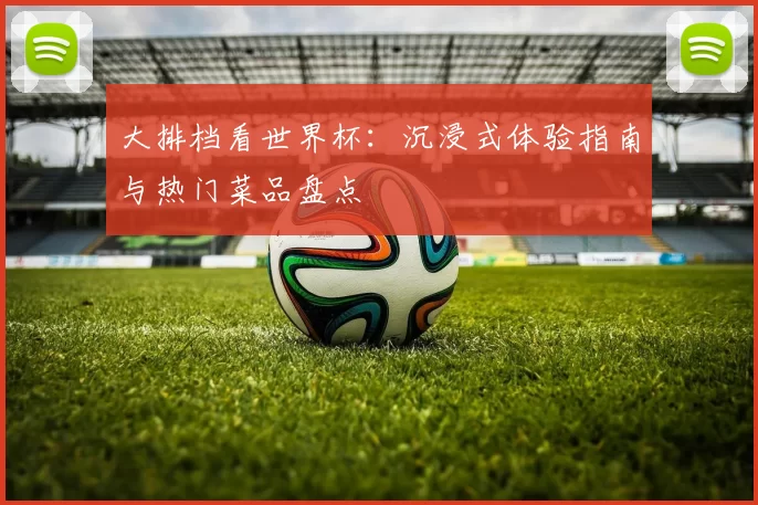 大排档看世界杯:沉浸式体验指南与热门菜品盘点