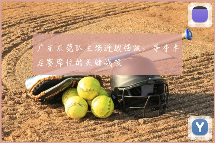 广东东莞队主场迎战强敌,争夺季后赛席位的关键战役