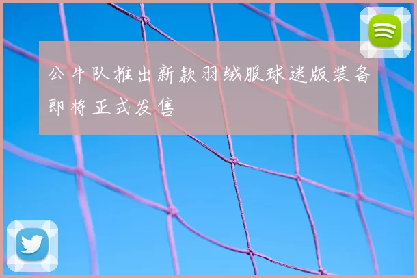 公牛队推出新款羽绒服球迷版装备即将正式发售